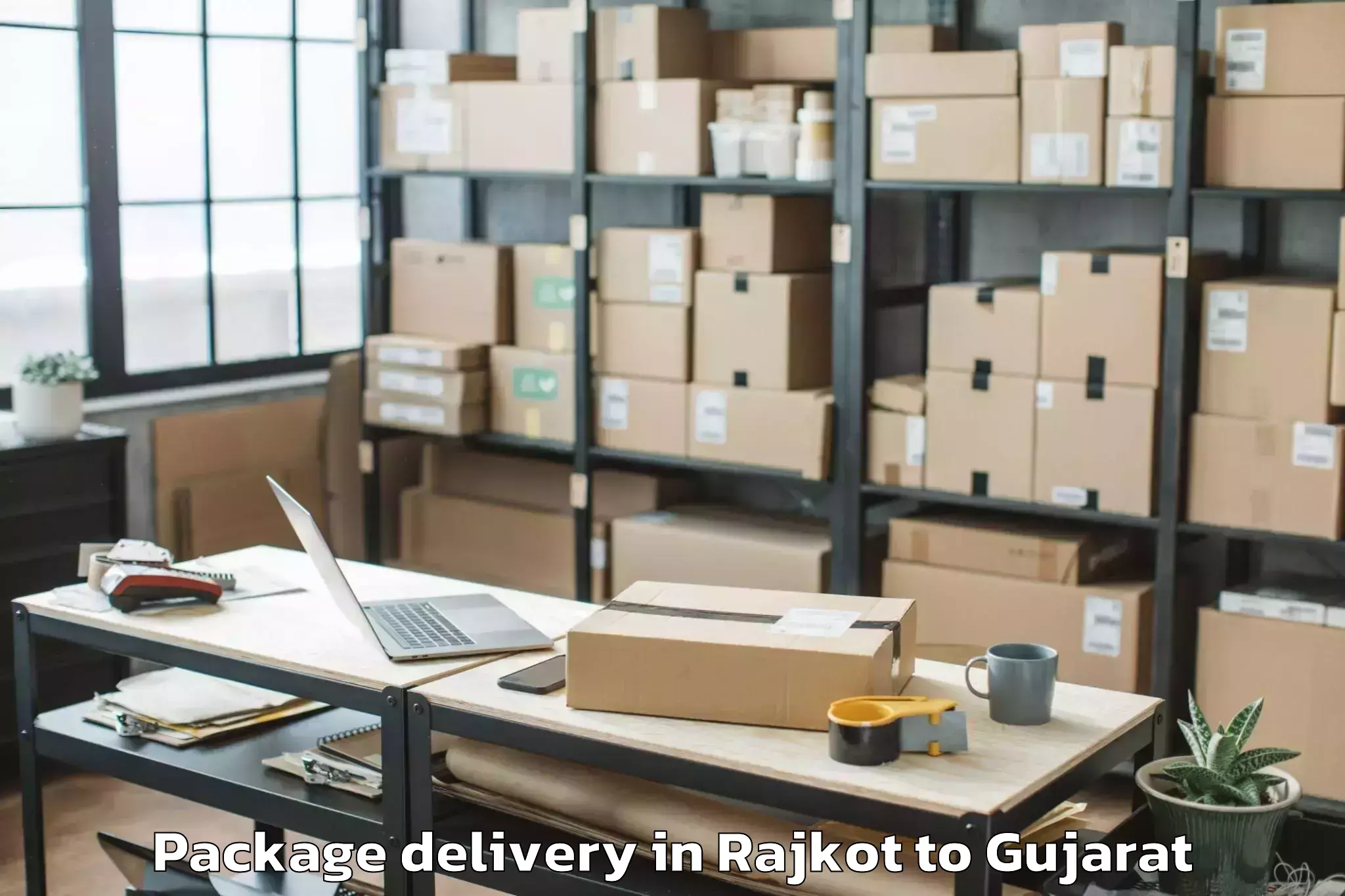 Reliable Rajkot to Halvad Package Delivery